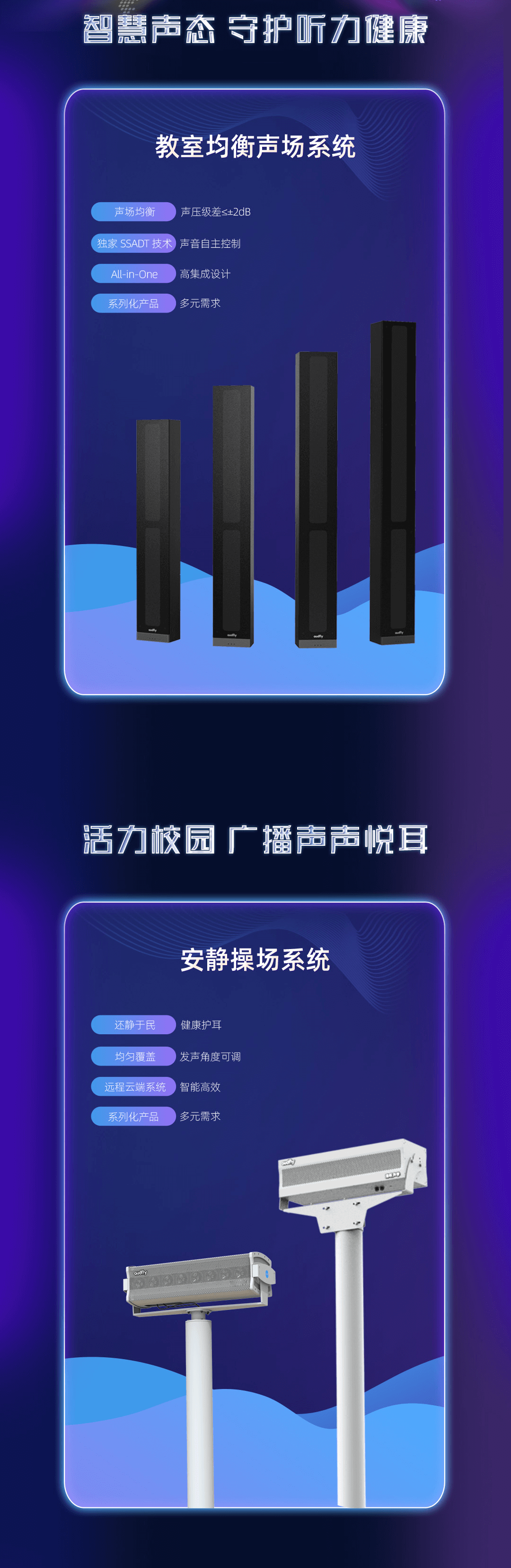 操場定向音箱，教室音響均衡擴(kuò)聲