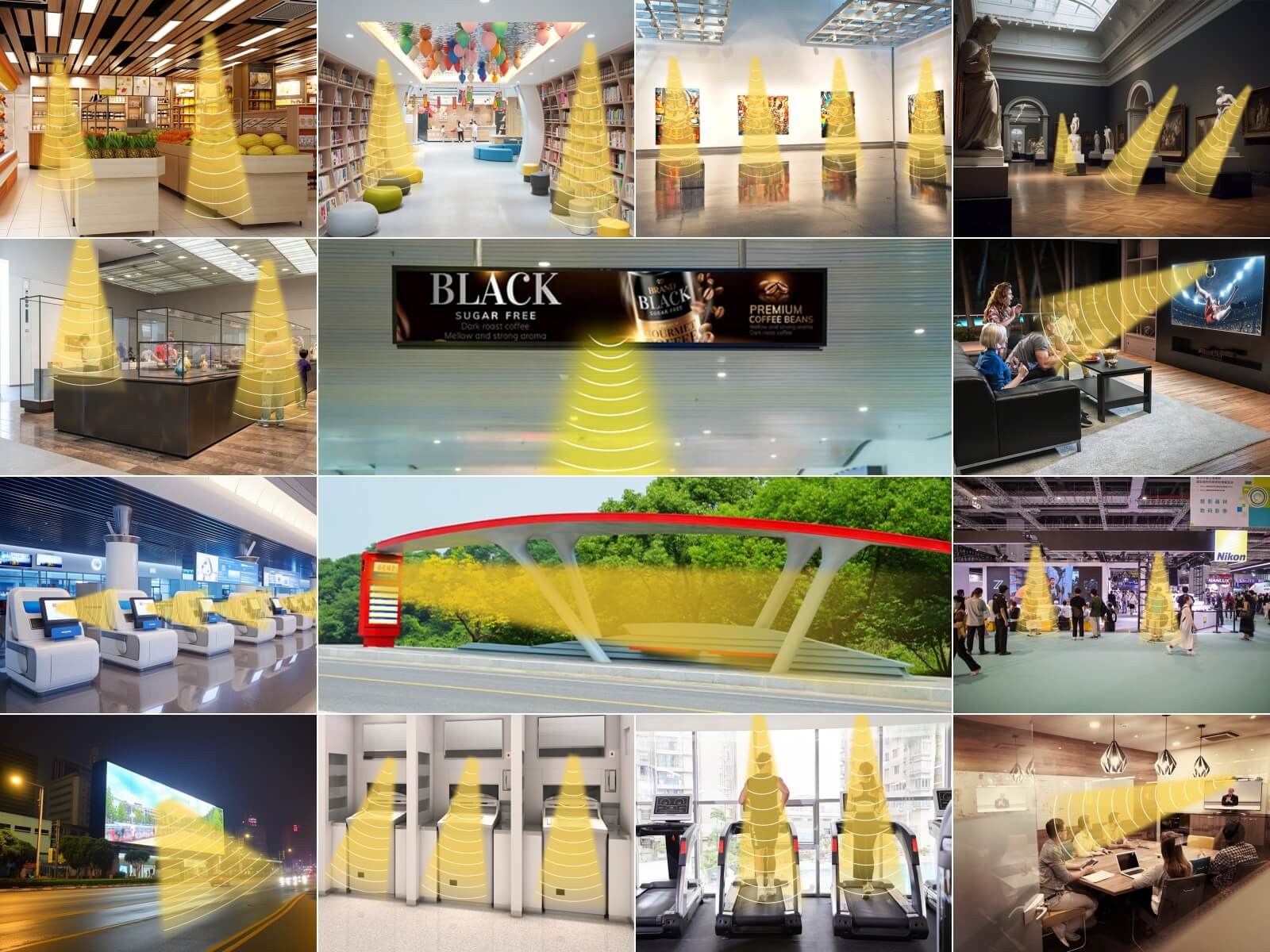 指向性音響應(yīng)用場(chǎng)景集合