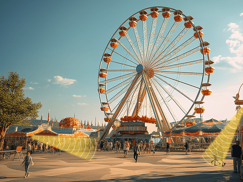 游樂場(chǎng)使用定向音箱