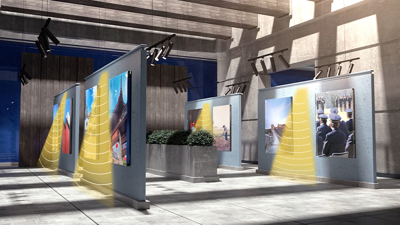 檔案館定向發(fā)聲示意圖