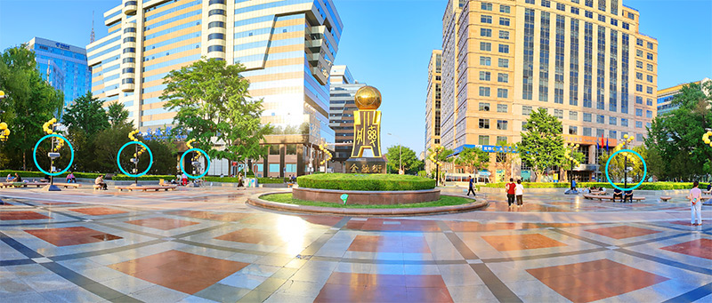 北京金融街廣場的智慧廣場舞系統(tǒng)